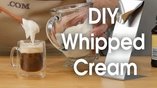 DIY whipped cream in 60 seconds [upl. by Garceau692]