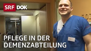 Pflegedienst in der Demenzabteilung  Reportage  SRF [upl. by Ahsimek]