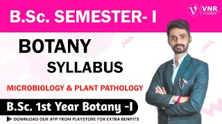 BOTANY SYLLABUS  MICROBIOLOGY amp PLANT PATHOLOGY  National Education Policy2022  BSc1st YEAR [upl. by Aik754]