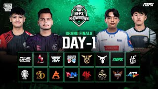 PUBG Mobile NEPX Showdown  Grand Finals Day 1 [upl. by Lenka]