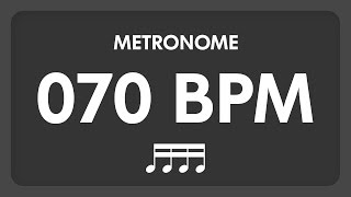 70 BPM  Metronome  16th Notes [upl. by Edeline]