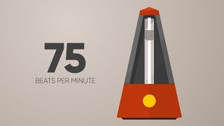 75 BPM Metronome [upl. by Sitnalta]