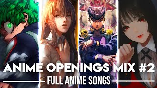 Anime Openings Compilation 2 Full Openings Mix Reupload [upl. by Tyrrell593]