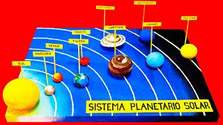 MAQUETA SISTEMA SOLAR fácil de hacer [upl. by Beasley722]