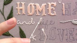 How to Embroider Letters Using the Stem Stitch [upl. by Lattie]