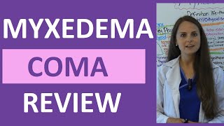 Myxedema Coma Nursing Pathophysiology NCLEX Hypothyroidism [upl. by Yeltsew]