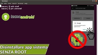 DISINSTALLARE APP DI SISTEMA ANDROID SENZA ROOT 😱 [upl. by Adivad]