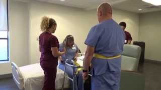 Physical Therapy Transfer Training  How To Transfer From Wheelchair To Bed [upl. by Carlie727]