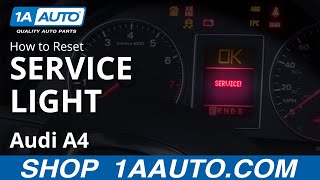 How to Reset Service Light 0409 Audi A4 [upl. by Naylor]