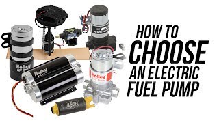 How to choose an Electric Fuel Pump [upl. by Kruse]