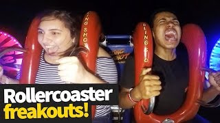 Hilarious Rollercoaster Moments  Funny Reactions and Fails [upl. by Dominy361]