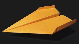 como hacer un avión de papel fácil que vuela mucho y lejos paper airplane [upl. by Nywled297]