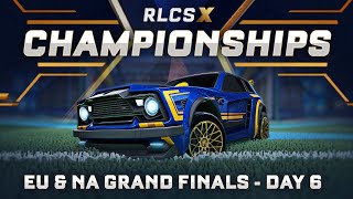 RLCS X Championships  EU amp NA Grand Finals  Day 6 [upl. by Adnohsor291]