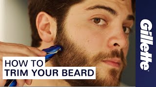 How to Trim Your Beard Beard Grooming Tips  Gillette STYLER [upl. by Tiffi193]