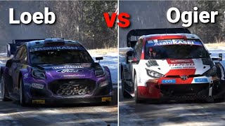 Rallye Monte Carlo 2022  Loeb vs Ogier EPIC BATTLE [upl. by Cecelia]