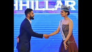 Virat Kohli and Manushi Chhillar in Award Show [upl. by Ofelia]