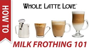 Milk Frothing for Beginners [upl. by Enivid]