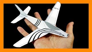 Como hacer un AVION DE PAPEL en 3d para IMPRIMIR que Vuele Mucho GRATIS [upl. by Twitt]