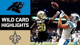 Panthers vs Saints  NFL Wild Card Game Highlights [upl. by Edrei]