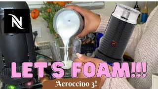 How To Foam Milk With Aeroccino 3 Make Coffee With Foam Tips amp Tricks  Easy Foamed Latte Recipe [upl. by Maker]