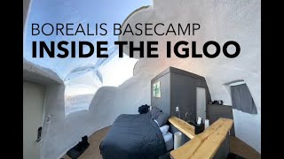 Igloo Tour  Borealis Basecamp [upl. by Nalon]