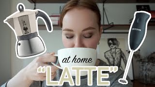 HOW TO MAKE A quotLATTEquot AT HOME moka pot  frother [upl. by Amikehs]