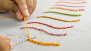 10 Most Strange Hand Embroidery Stitches for Beginners [upl. by Poyssick]