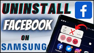 How To Uninstall Facebook App On Samsung Phone [upl. by Leahci]