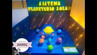 MAQUETAS ESCOLAR  SISTEMA PLANETARIO SOLAR [upl. by Zedecrem]