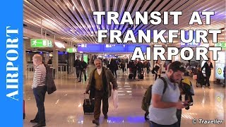 TRANSIT WALK AT FRANKFURT Airport FRA Terminal 1  Connection Flight Transfer Arriving amp Departing [upl. by Refynnej]