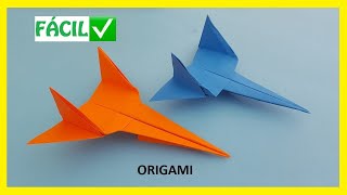 👉🏽 Cómo hacer un AVIÓN ✈ de papel FÁCIL ✅  Aviones de Origami PASO A PASO [upl. by Aneahs]