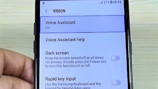 How to DISABLE VOICE ASSISTANT on Samsung Galaxy A6 A8 and Plus 2018 [upl. by Esinehc]