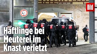 Gefängnismeuterei Polizei stürmt Knast in Thüringen  JVA Untermaßfeld [upl. by Ravaj]